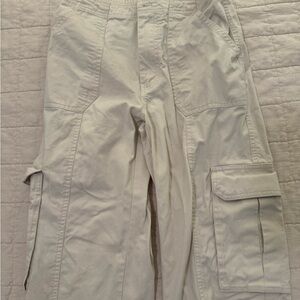 Abercrombie Cream Cargo Pants